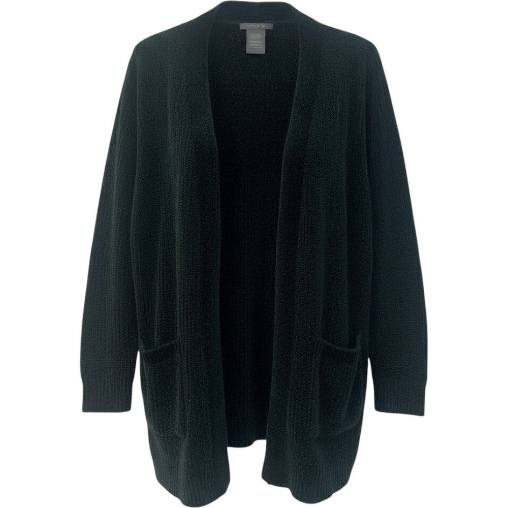 Matty M Womens Chenille Open Front Cardigan Sweater Forest Green M89120US/0M S